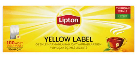 Lipton Yellow Label Bardak Poşet Çay 100'lü 200 Gr