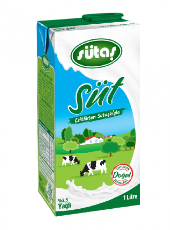 Sütaş Yağlı Süt 1 Lt