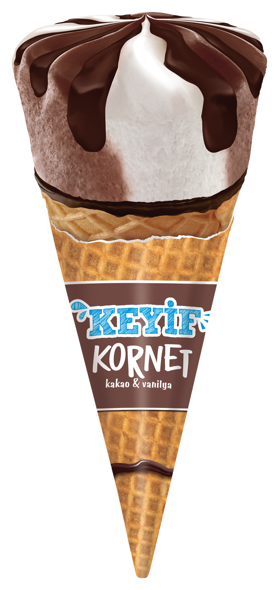 Algida Keyif Cornetto Çikolata&Vanilya Aromalı Dondurma 105 ML