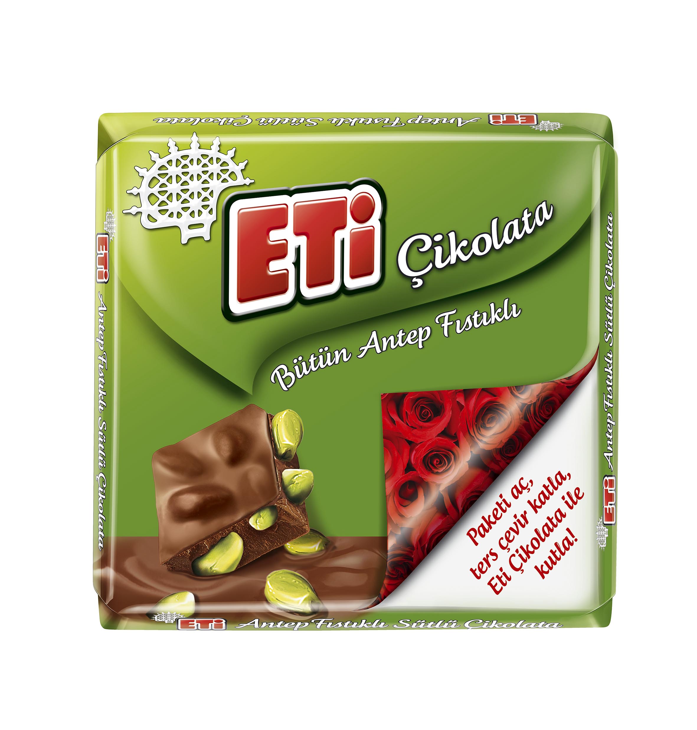 Eti Antep Fıstıklı Kare Çikolata 60 Gr