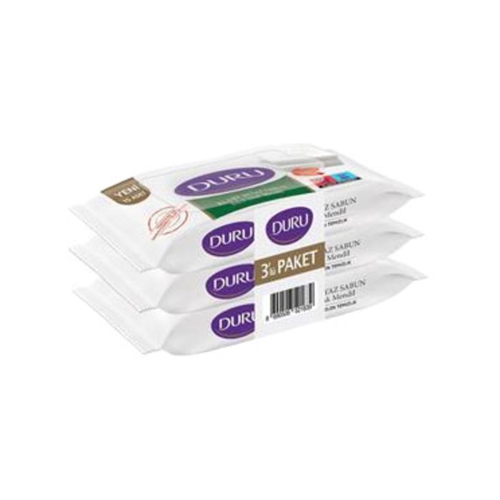Duru Beyaz Sabun Kokulu Islak Mendil 3*15