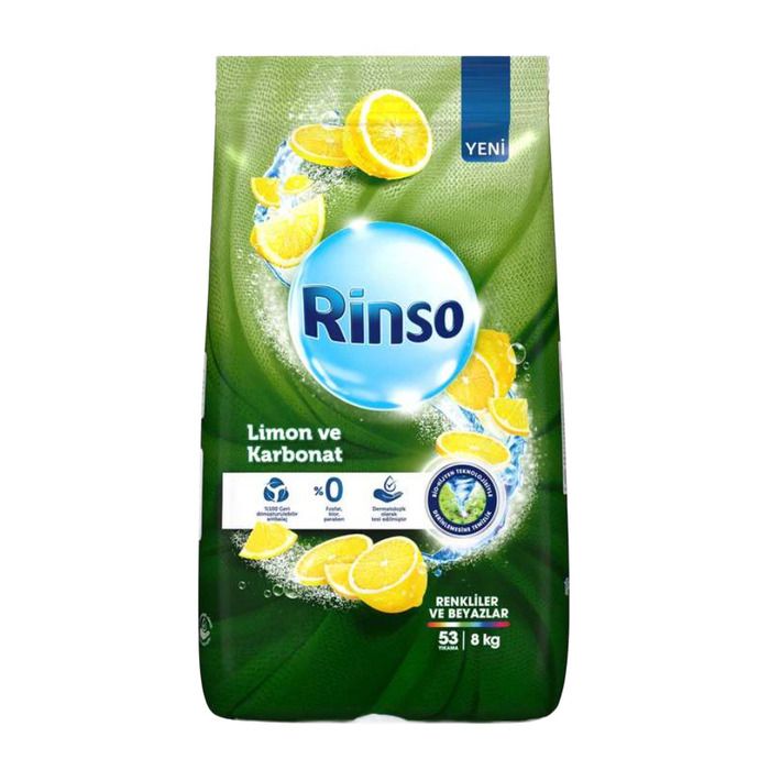 Rinso Limon&Karbonat Toz Çamaşır Deterjanı 8 Kg