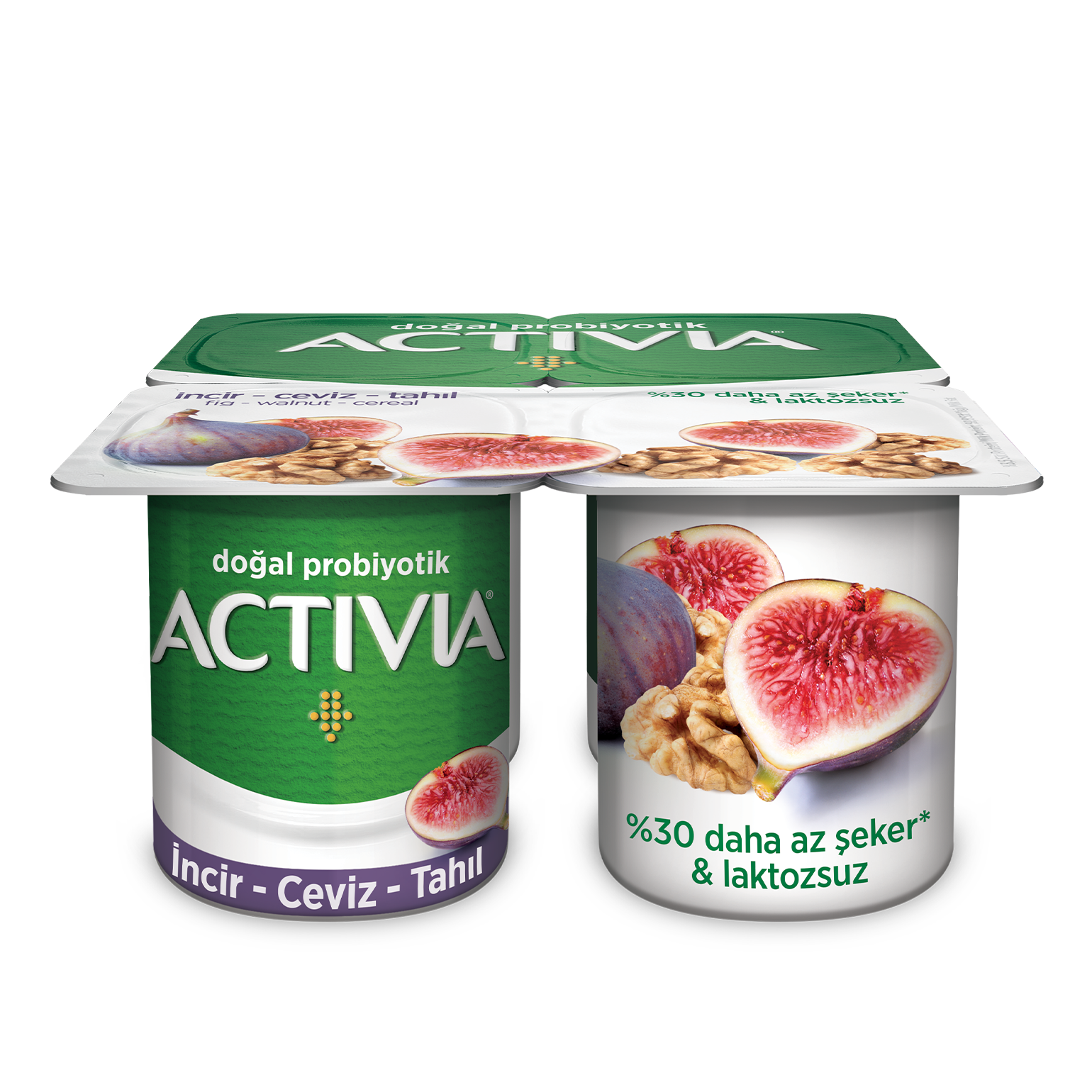 Activia Doğal Probiyotikli İncir&Cevizli Yoğurt 4*100 Gr