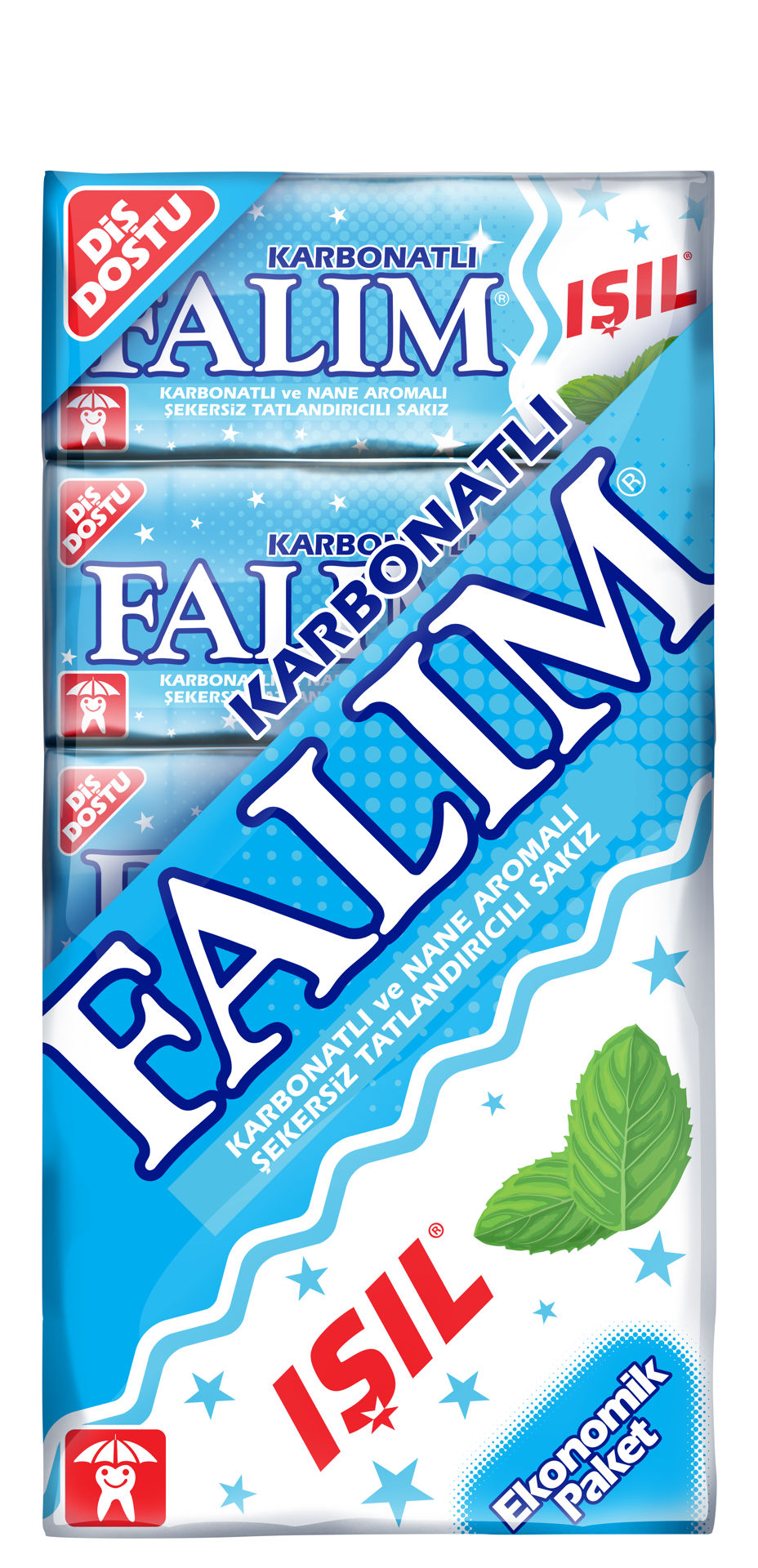 Falım Işıl Karbonatlı&Nane Aromalı Şekersiz Sakız 5*5