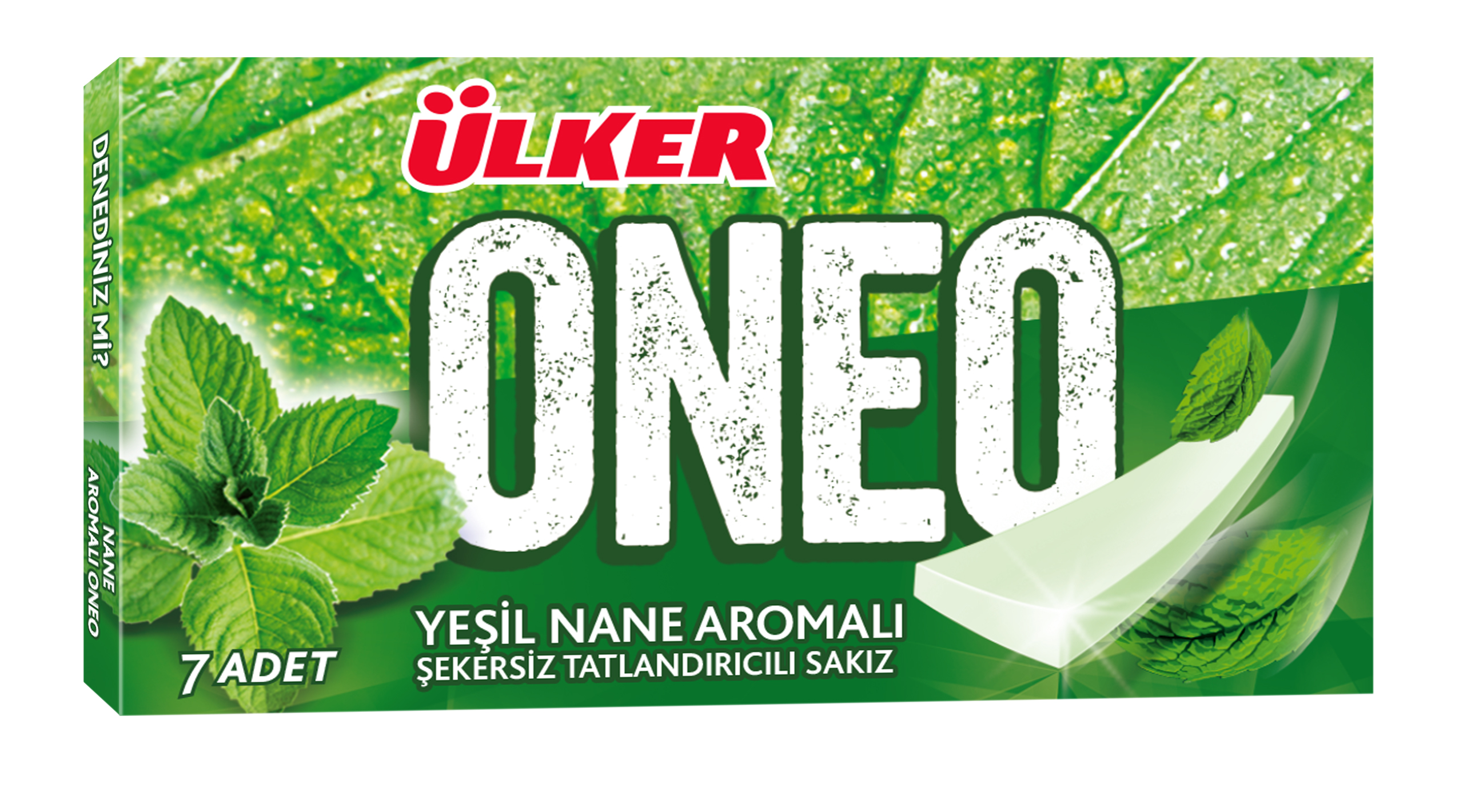 Oneo Yeşil Nane Aromalı Sakız 7'li 14 Gr