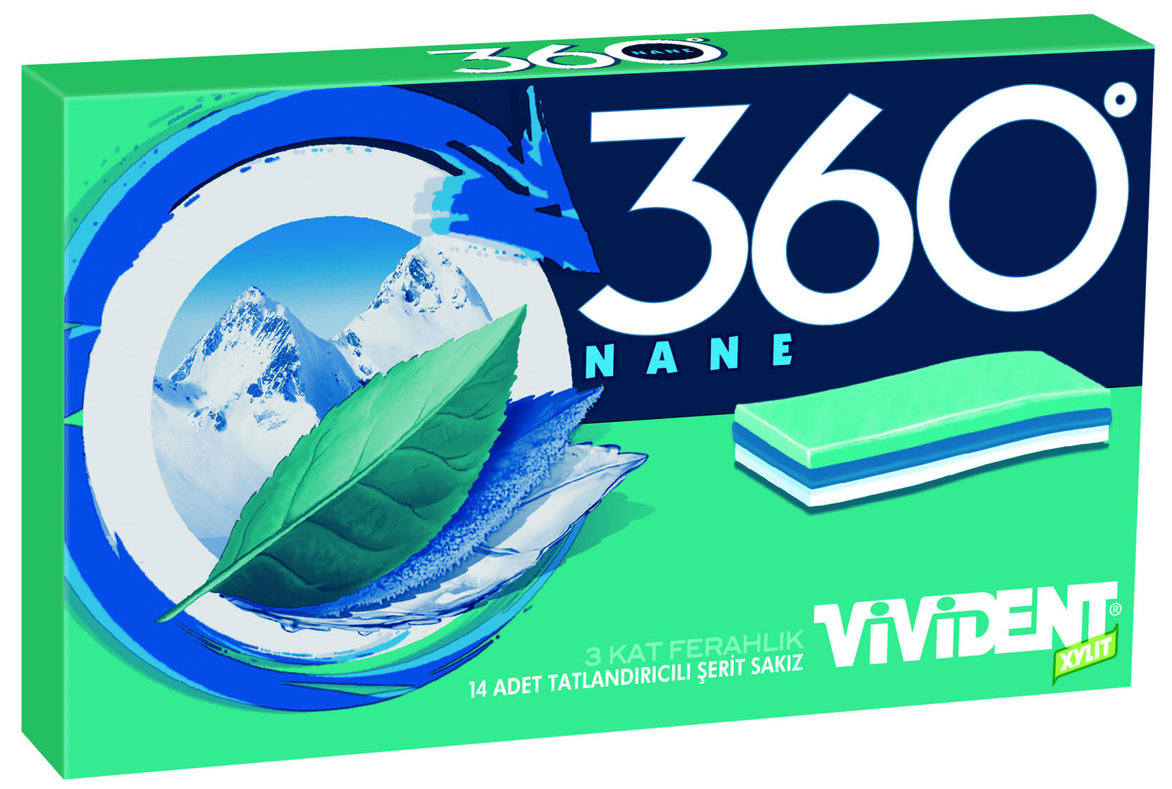 Vivident 360 Derece Nane Aromalı Sakız 14'lü