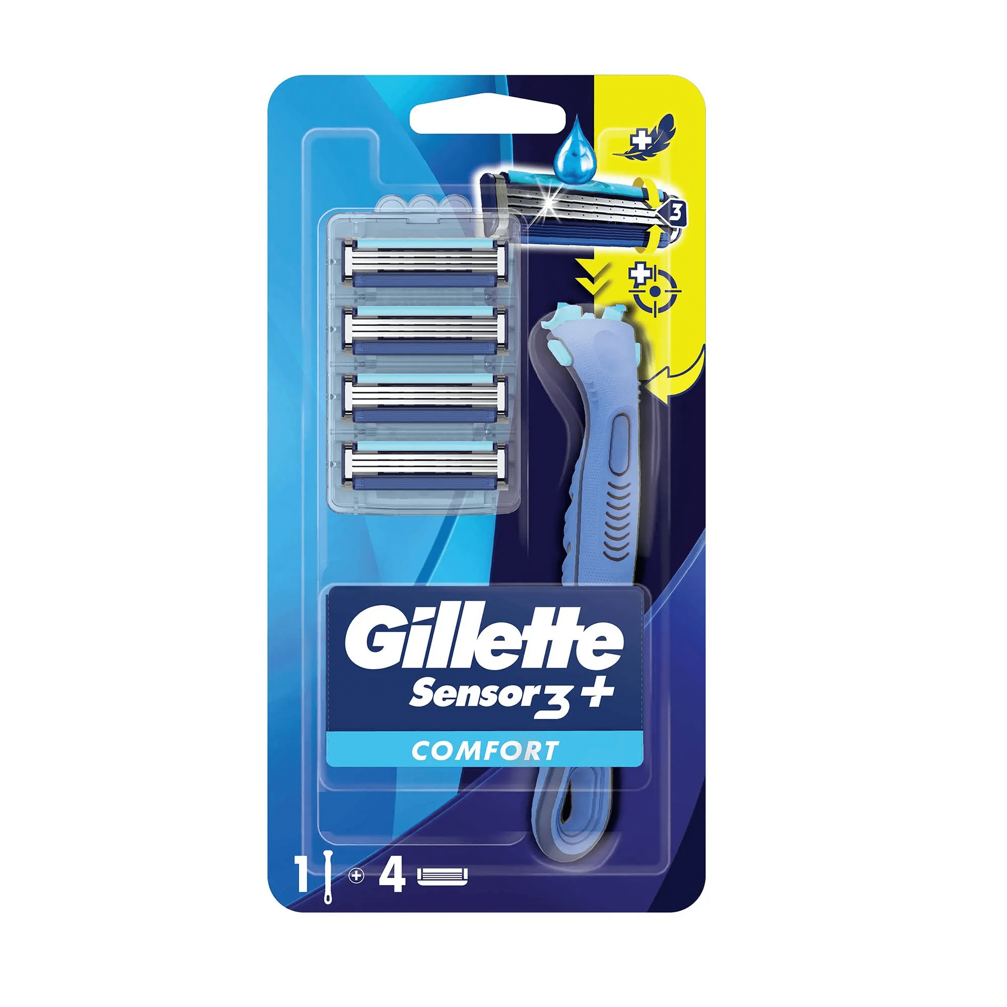 Gillette Sensor 3 Comfort +4 Yedek Tıraş Bıçağı