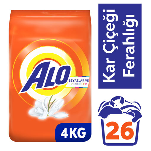 Alo Kar Çiçeği Beyaz&Renkli Toz Çamaşır Deterjanı 4 Kg
