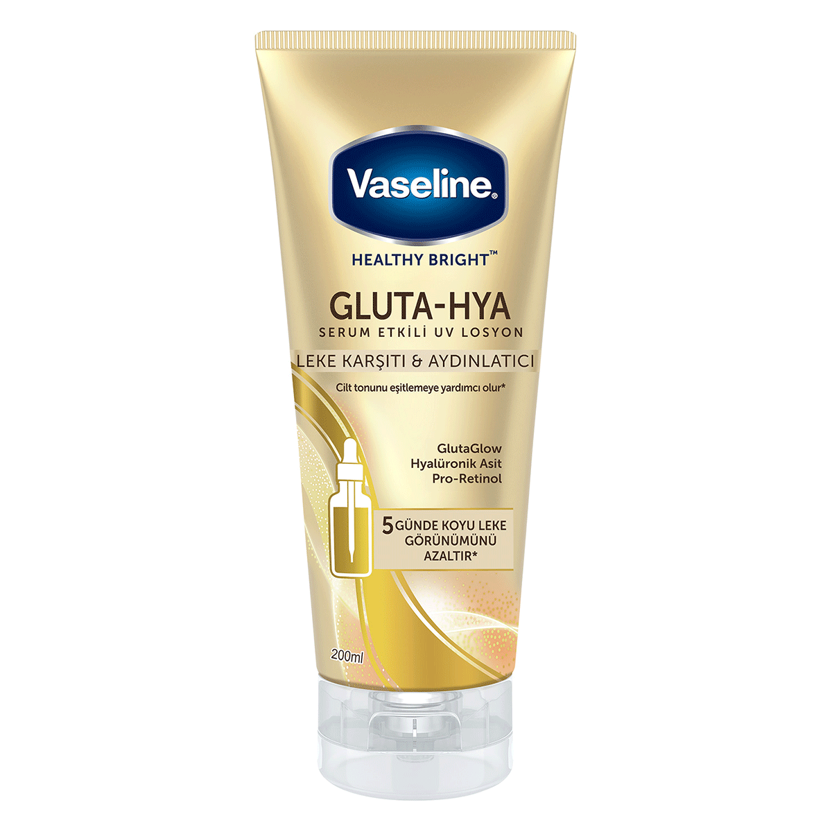 Vaseline Gluta Hya Serum Etliki Leke Karşıtı UV Losyon 200 Ml