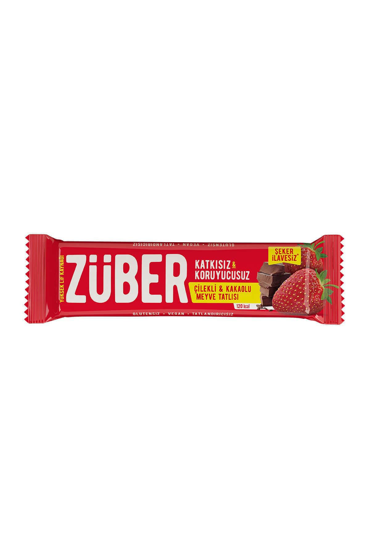 Züber Çilekli&Kakaolu Meyveli Bar 40 Gr