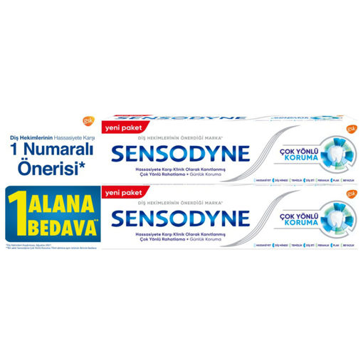 Sensodyne Çok yönlü Koruma Diş Macunu 1+1