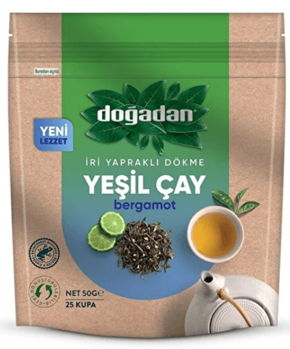 Doğadan Bergamotlu Yeşil Çay 50 Gr.