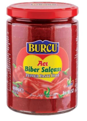 Burcu Ev Tipi Acı Biber Salçası 600 Gr