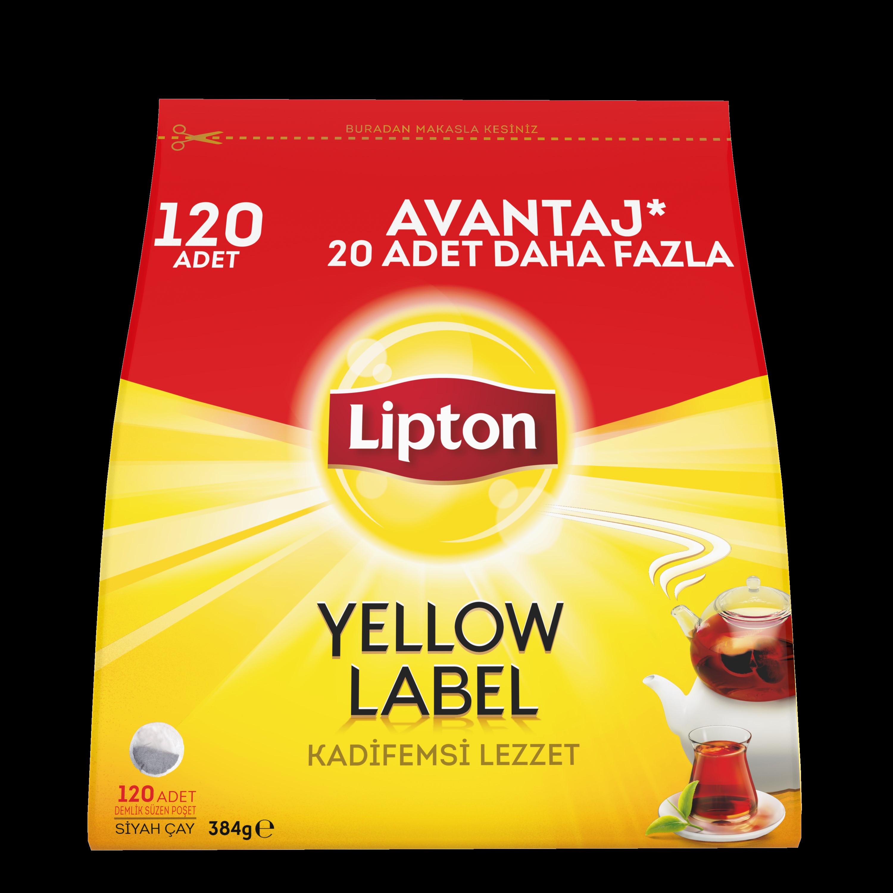 Lipton Yellow Label Demlik Poşet Çay 24 lü