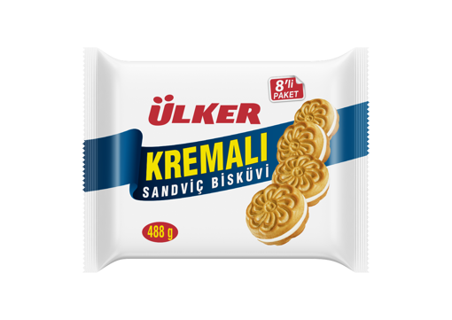 Ülker Kremalı Sandviç Bisküvi 8'li