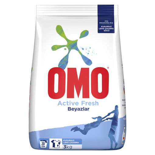 Omomatik Active Fresh Toz Çamaşır Deterjanı 3 Kg
