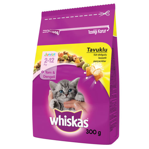 Whiskas Tavuklu Kuru Yavru Kedi Maması 300 Gr
