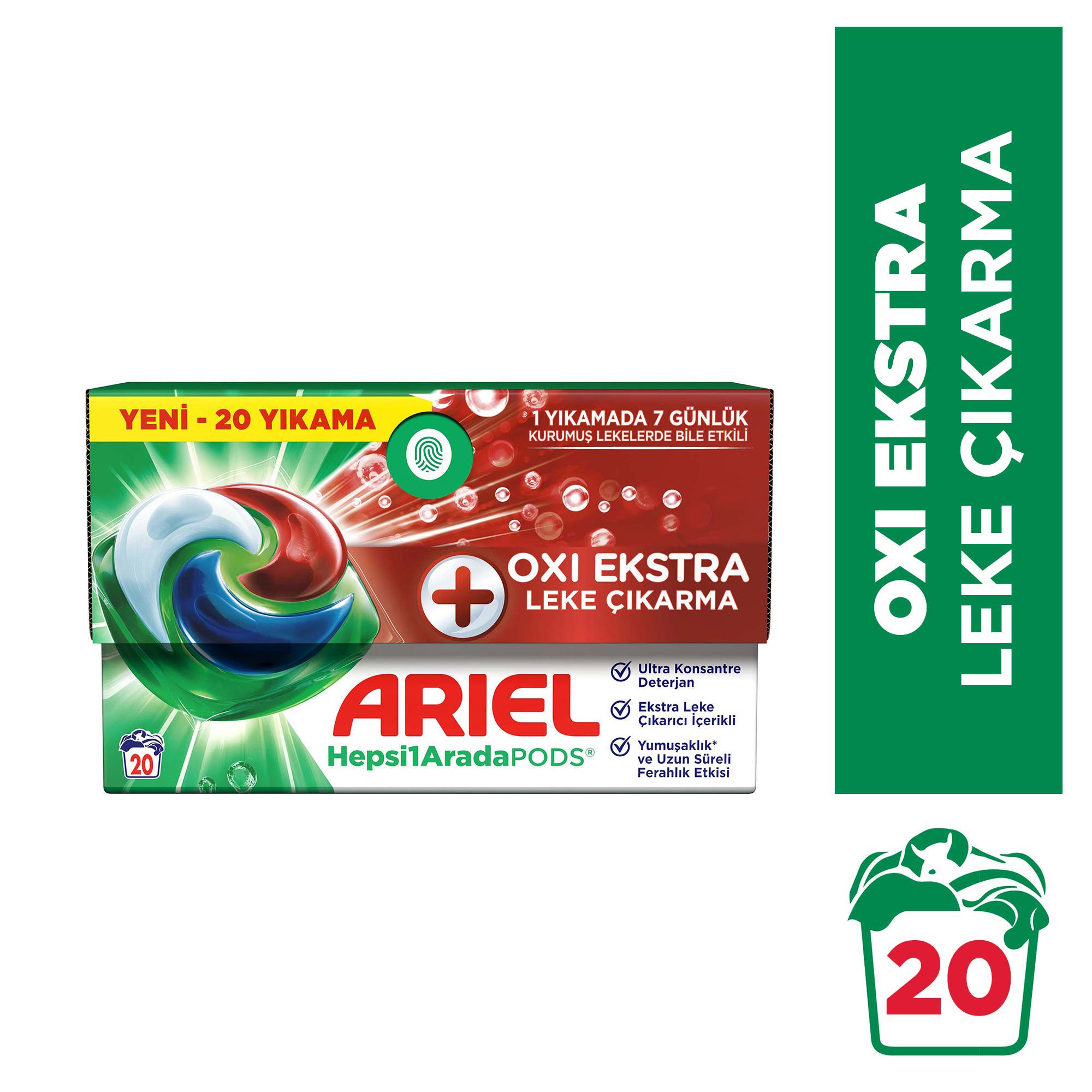 Ariel Oxi Ekstra Leke Çıkarma 20 Yıkama