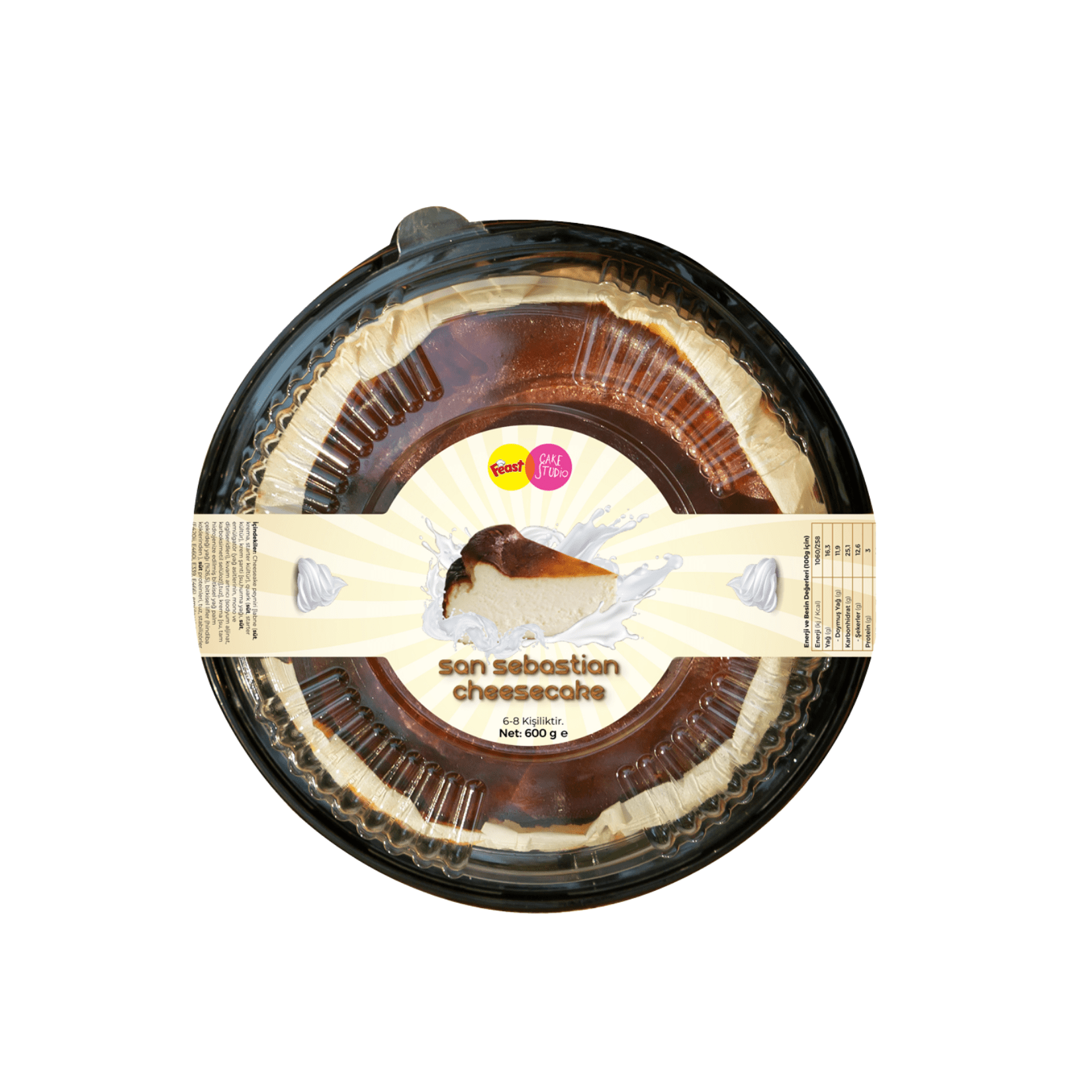 Feast Dondurulmuş San Sebastian 600 Gr