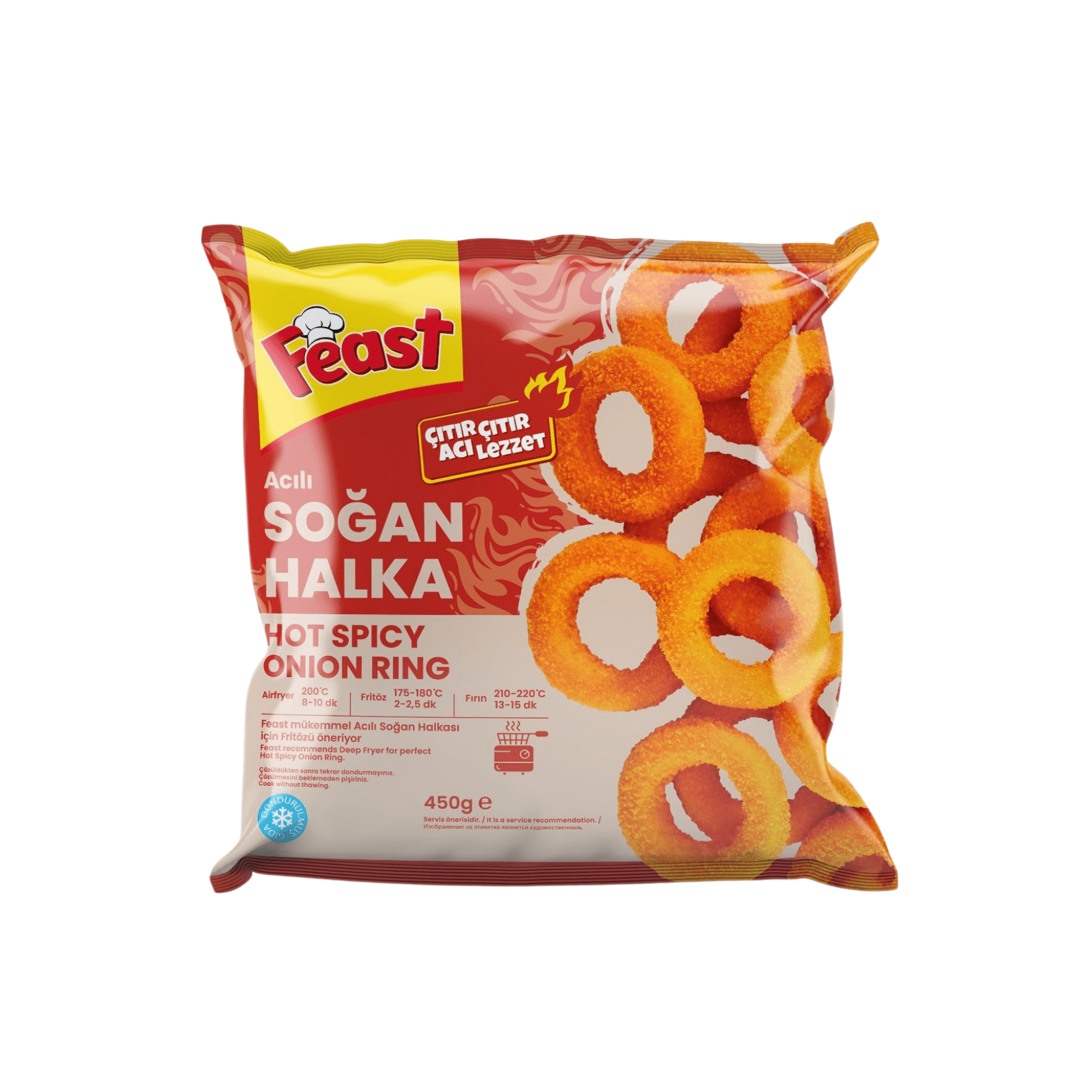 Feast Dondurulmuş Acılı Soğan Halkası 12x450 Gr