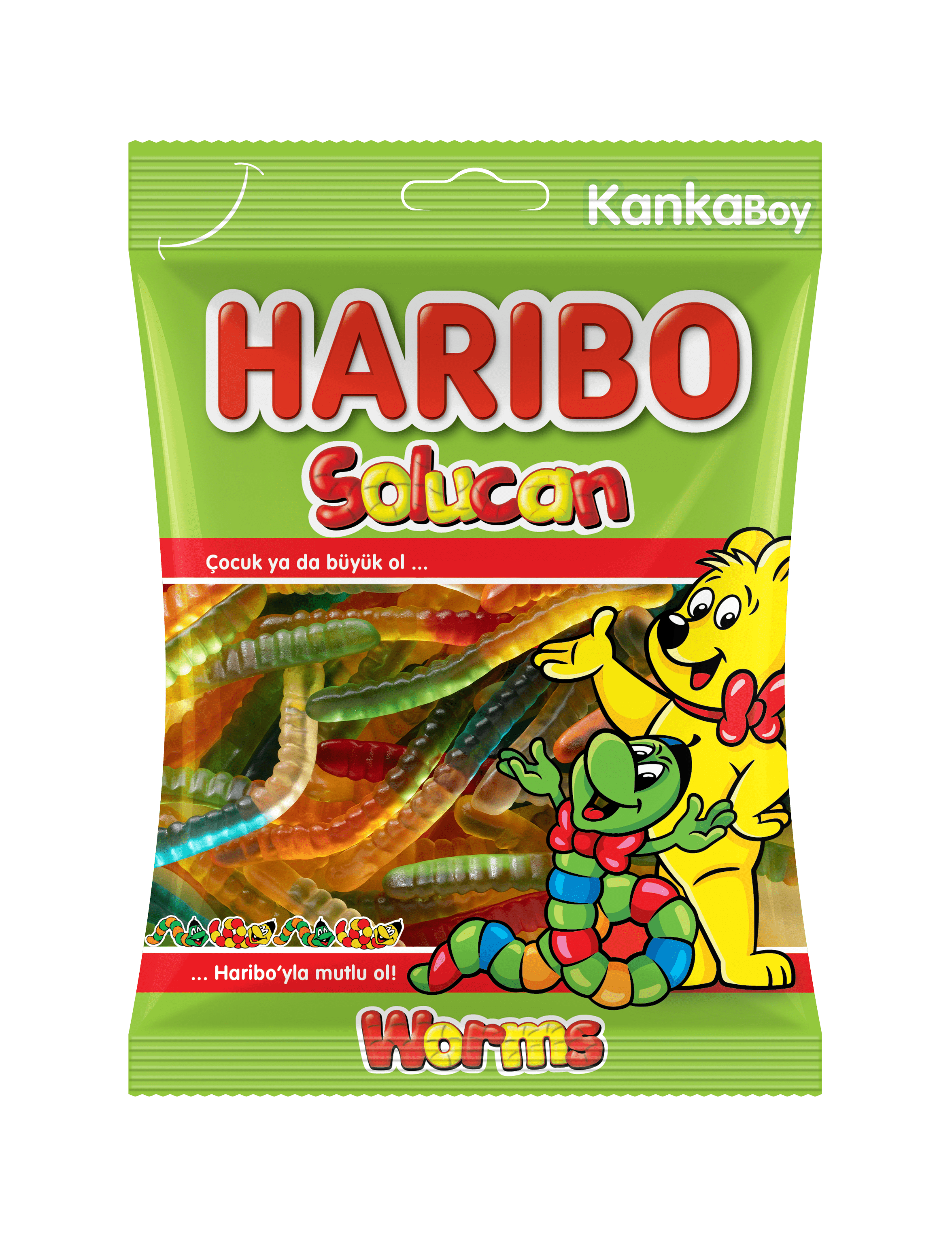 Haribo Fizz Worms (Ekşili Solucan) 160 Gr