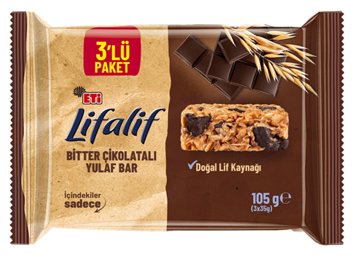 Eti Lifalif Bitter Çikolatalı Bar 105 Gr