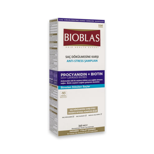 Bioblas Procyanidin Saç Dökülmesine Karşı Anti-Stress Şampuan 360 Ml