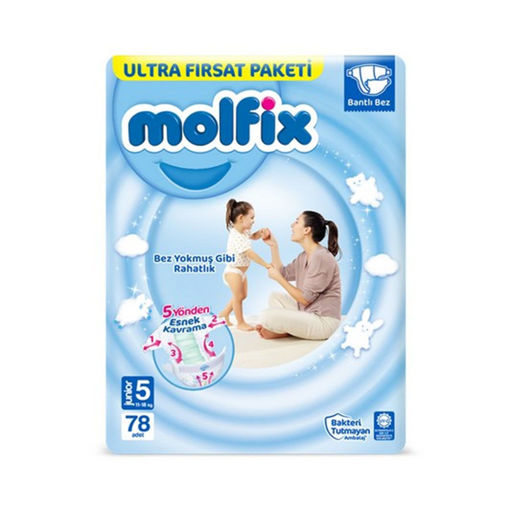 Molfix Ultra Fırsat Paketi Junior 5 11-18 Kg Bebek Bezi 78'li