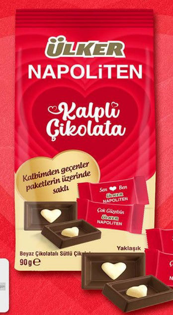 Ülker Napoliten Kalp Çikolata 90 Gr