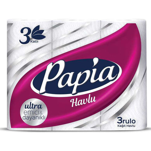 Papia 3 Katlı Kağıt Havlu 3'lü
