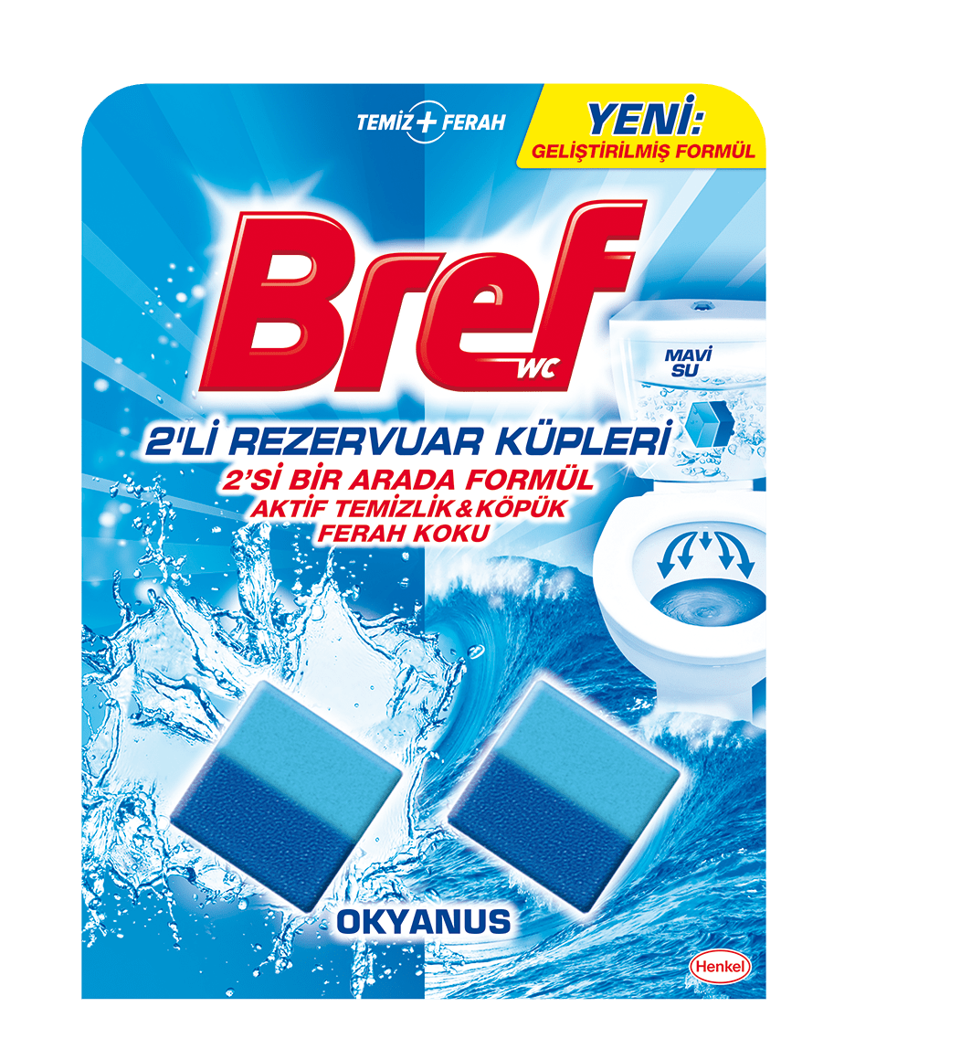 Bref Aktif Temizlik&Köpük Ferah Koku Rezervuar Küpleri 2*50 Gr