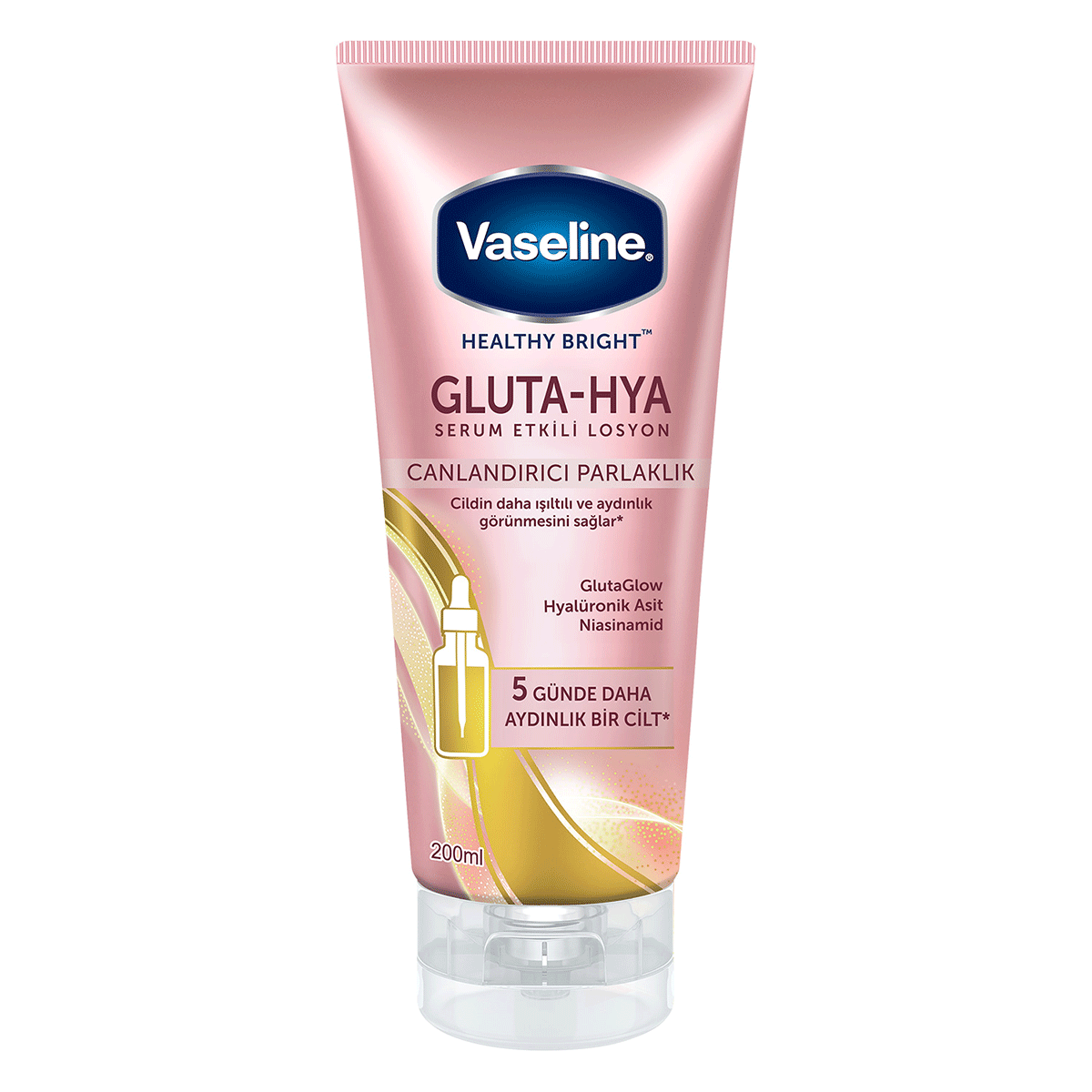Vaseline Gluta Hya Serum Etliki Canlandırıcı Parlaklık Losyon 200 ML