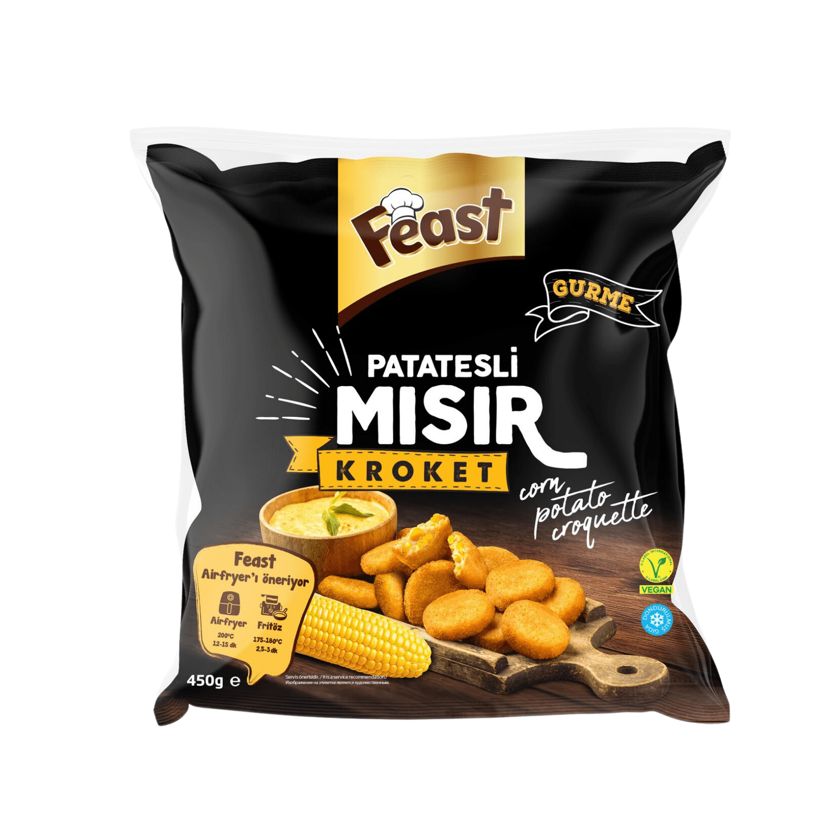 Feast Dondurulmuş Patatesli Mısır Kroket 20x450 Gr