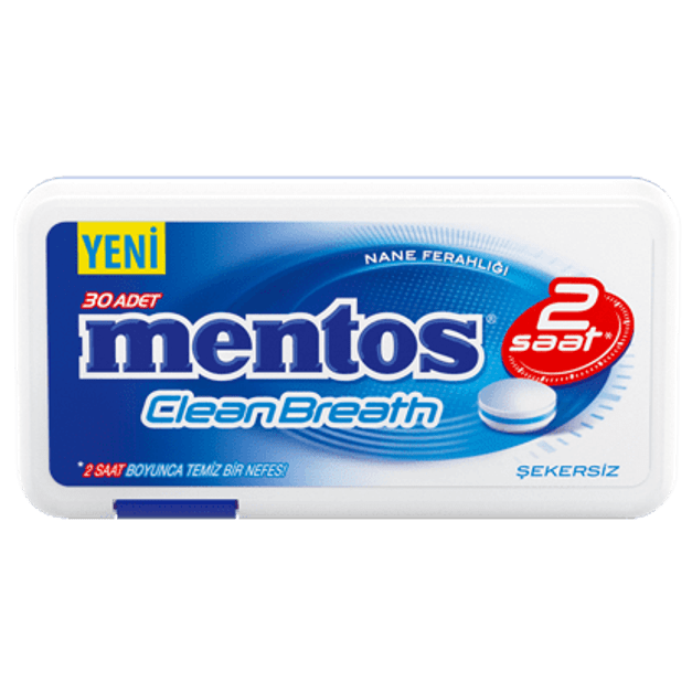 Mentos 2 Hours Clean Breth Pepper Mınt 35 Gr
