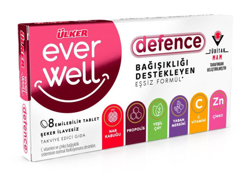Ülker Everwell Defence Çiğneme Tableti 8'Li 13.6 Gr