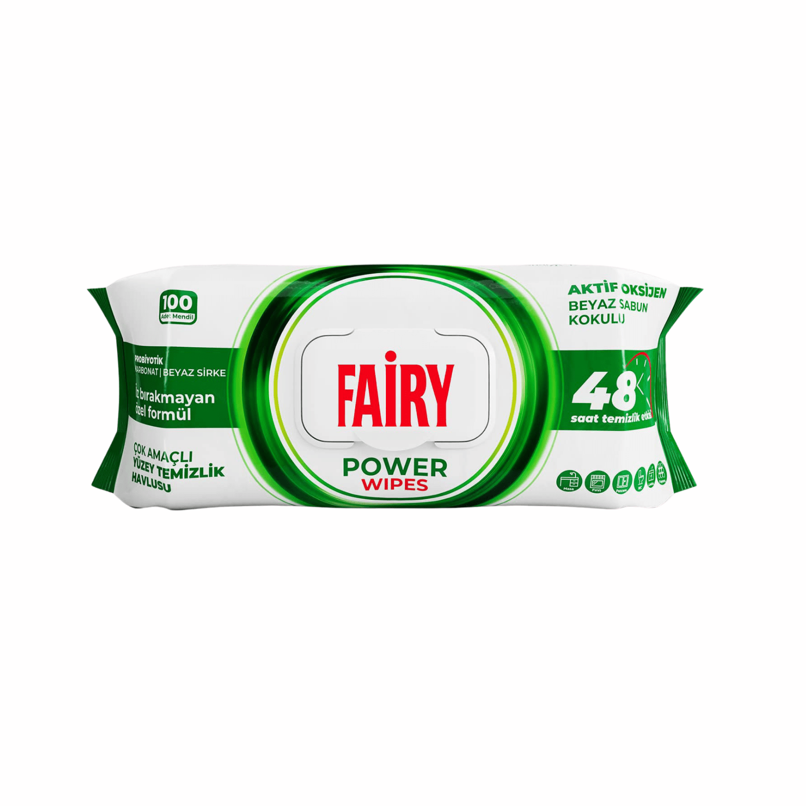 Fairy Beyaz Sabun Kokulu Yüzey Temizleme Mendili 100'lü