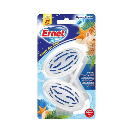 Ernet Süper Çamaşır Suyu Katkılı Okyanus Esintisi Klozet Bloğu 2x40 Gr
