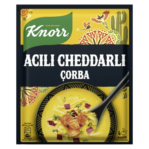 Knorr Çorba Acılı Cheddarlı 74Gr