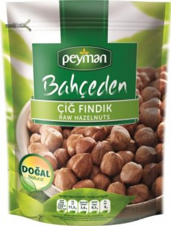 Peyman Bahçeden Çiğ İç Fındık 180 Gr
