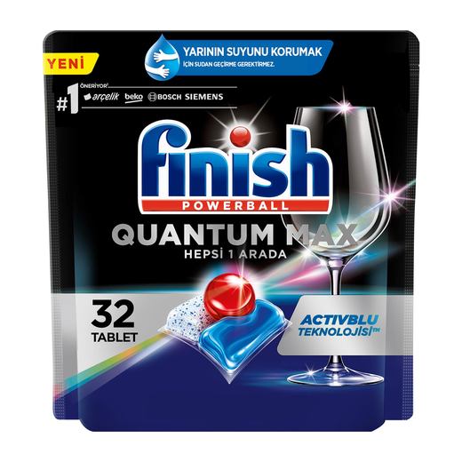 Fınısh Quantum Aktive Blue Bulaşık Makinesi Tableti 30'lu