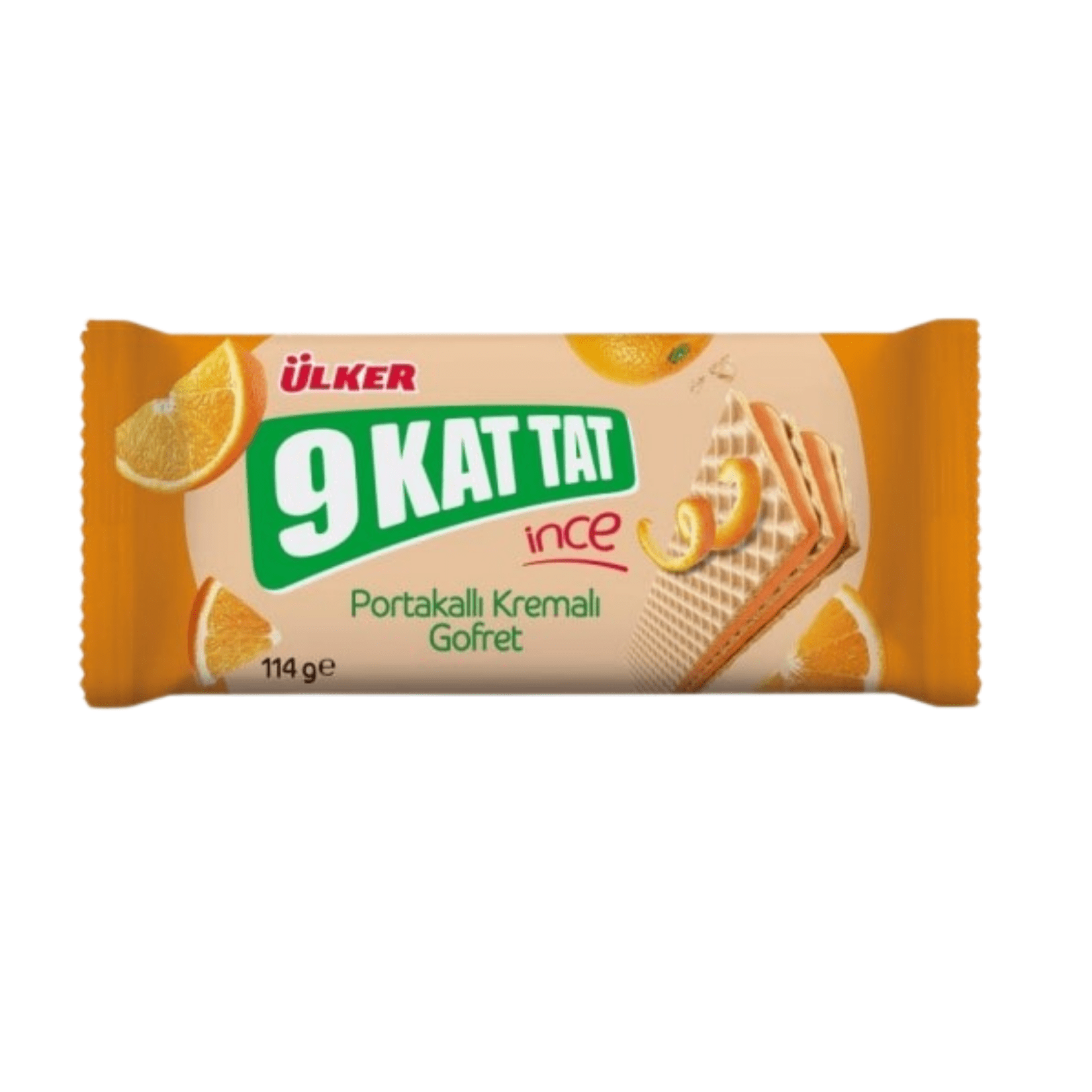 9 Kat Tat İnce İnce Portakallı Gofret 114 Gr
