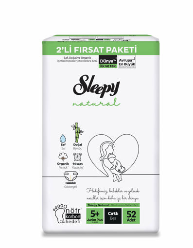 Sleepy Natural Fırsat Paketi Bebek Bezi 5+ Junior Plus Numara 52 Adet