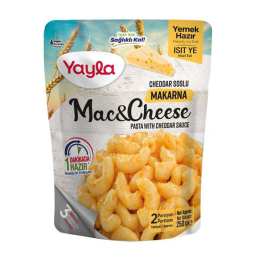 Yayla Mac&Cheese Cheddar Soslu Hazır Yemek 250 Gr