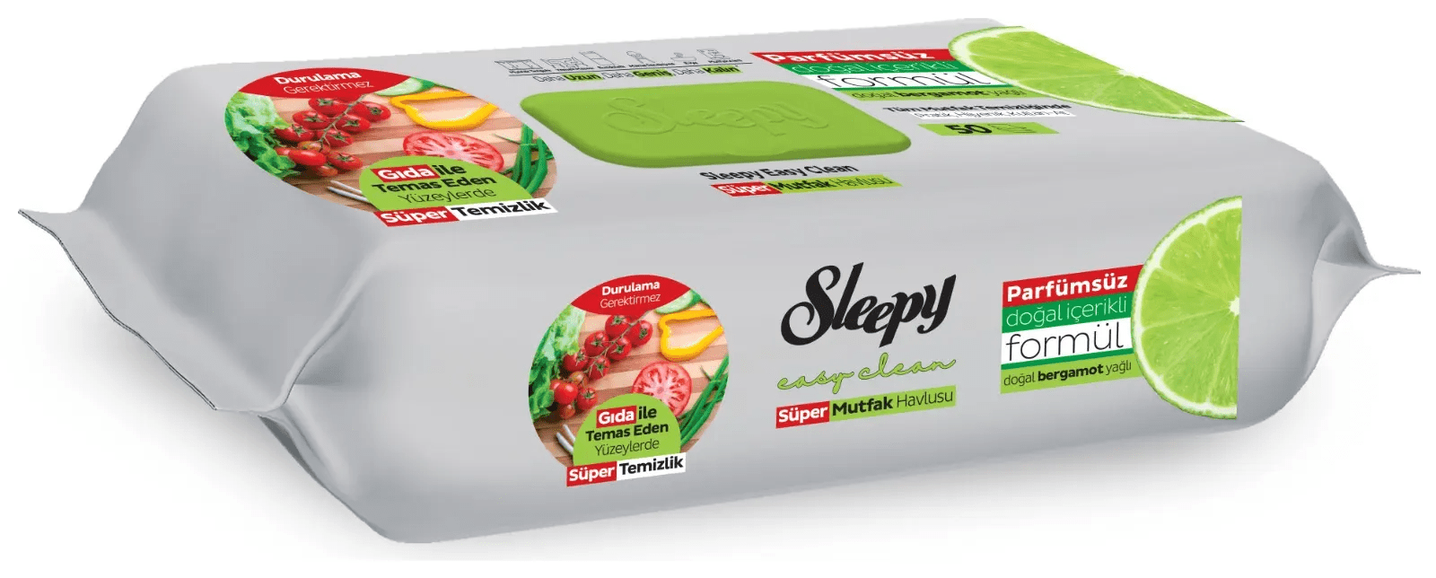 Sleepy Bergamotlu Mutfak Havlusu 50'li