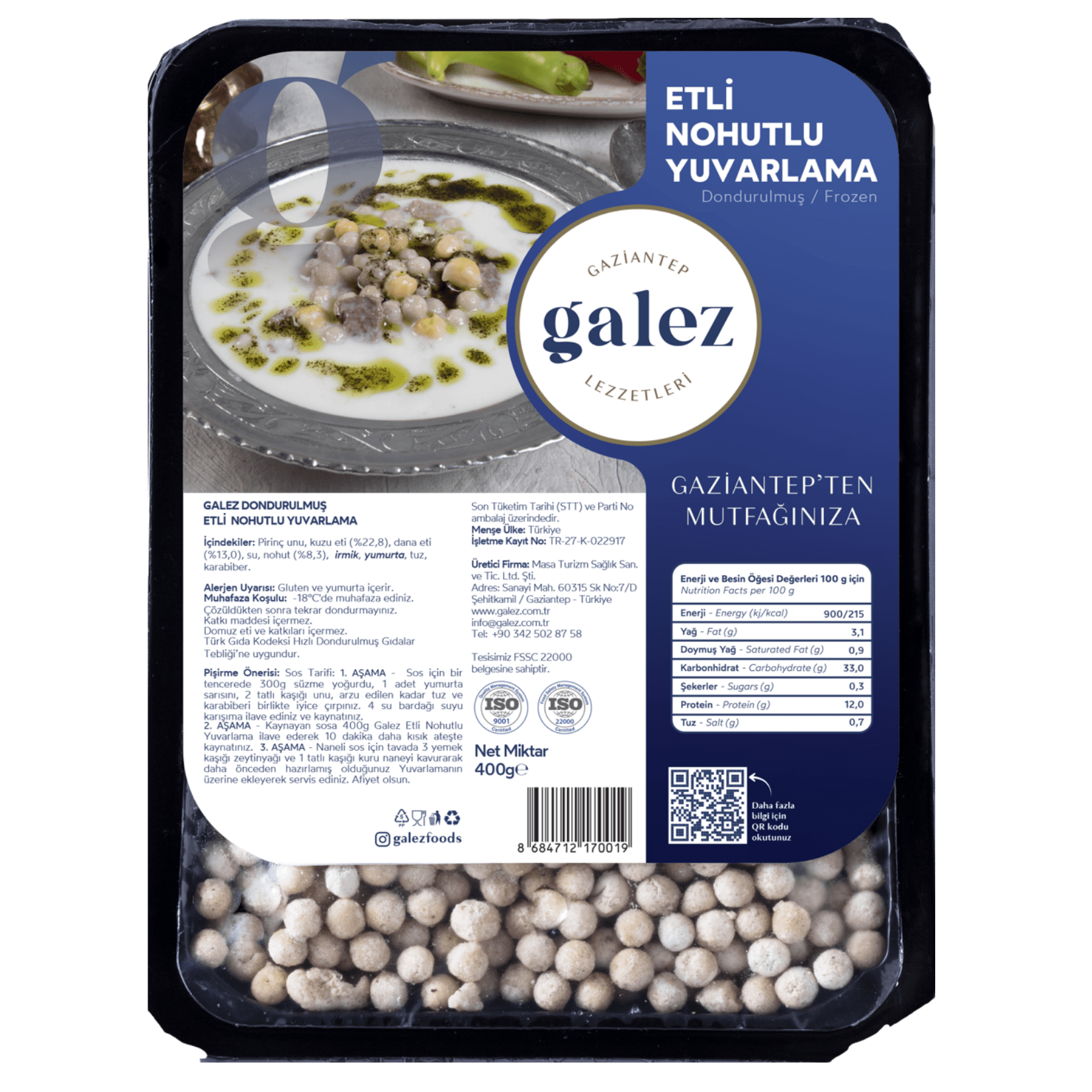 Galez Etli Nohutlu Yuvalama