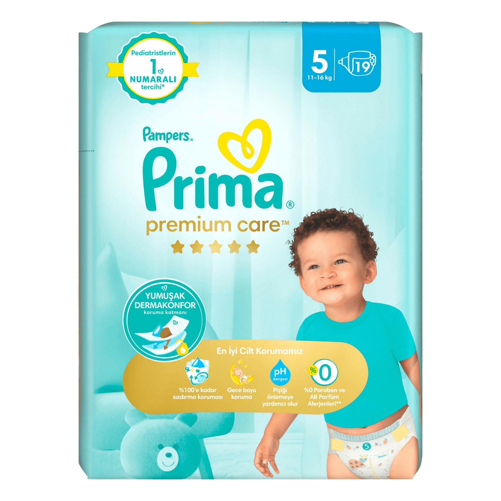 Prima Premium Care 5 Beden Bebek Bezi 19'lu