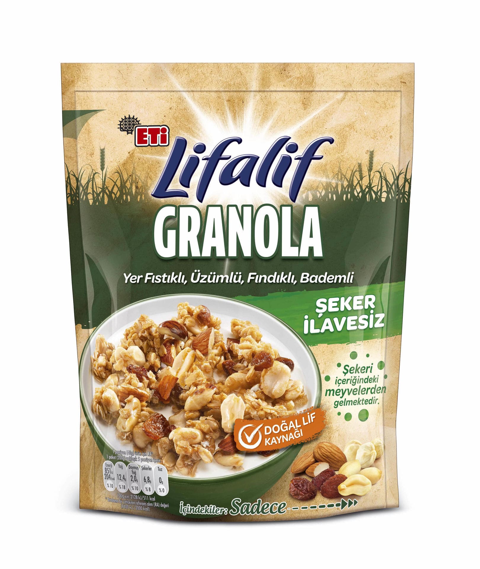 Eti Lifalif Granola Kuruyemişli 200 Gr
