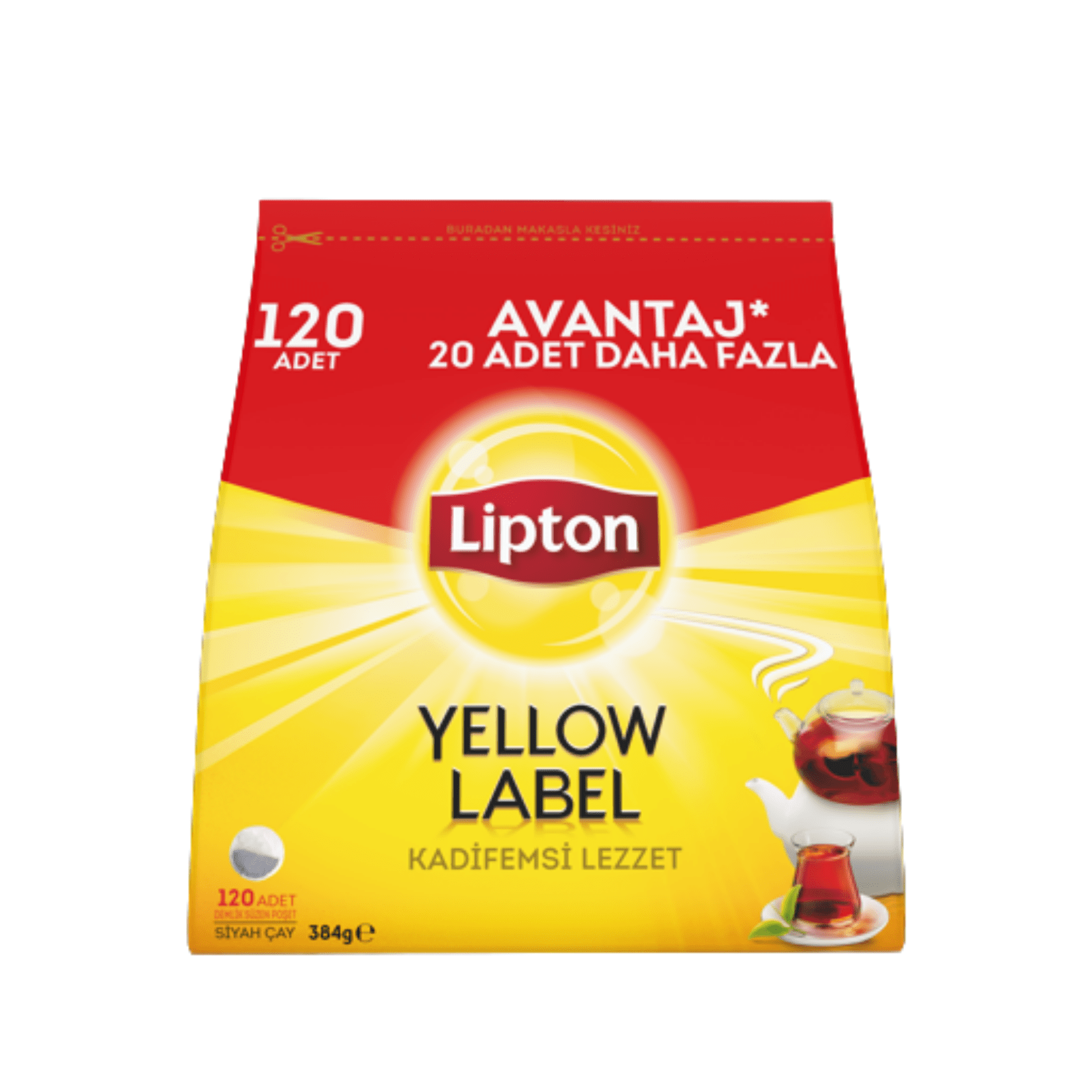 Lipton Yellow Label Demlik Poşet 120'Li