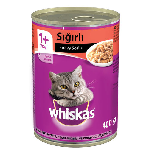 Whiskas Sığır Etli Konserve Kedi Maması 400 Gr