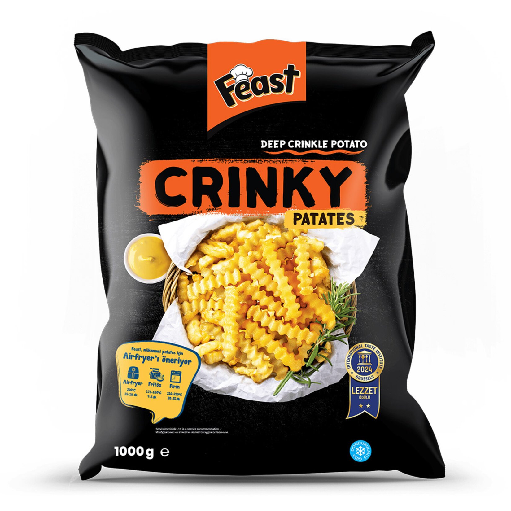 Feast Dondurulmuş Crinky Patates 10x1 Kg